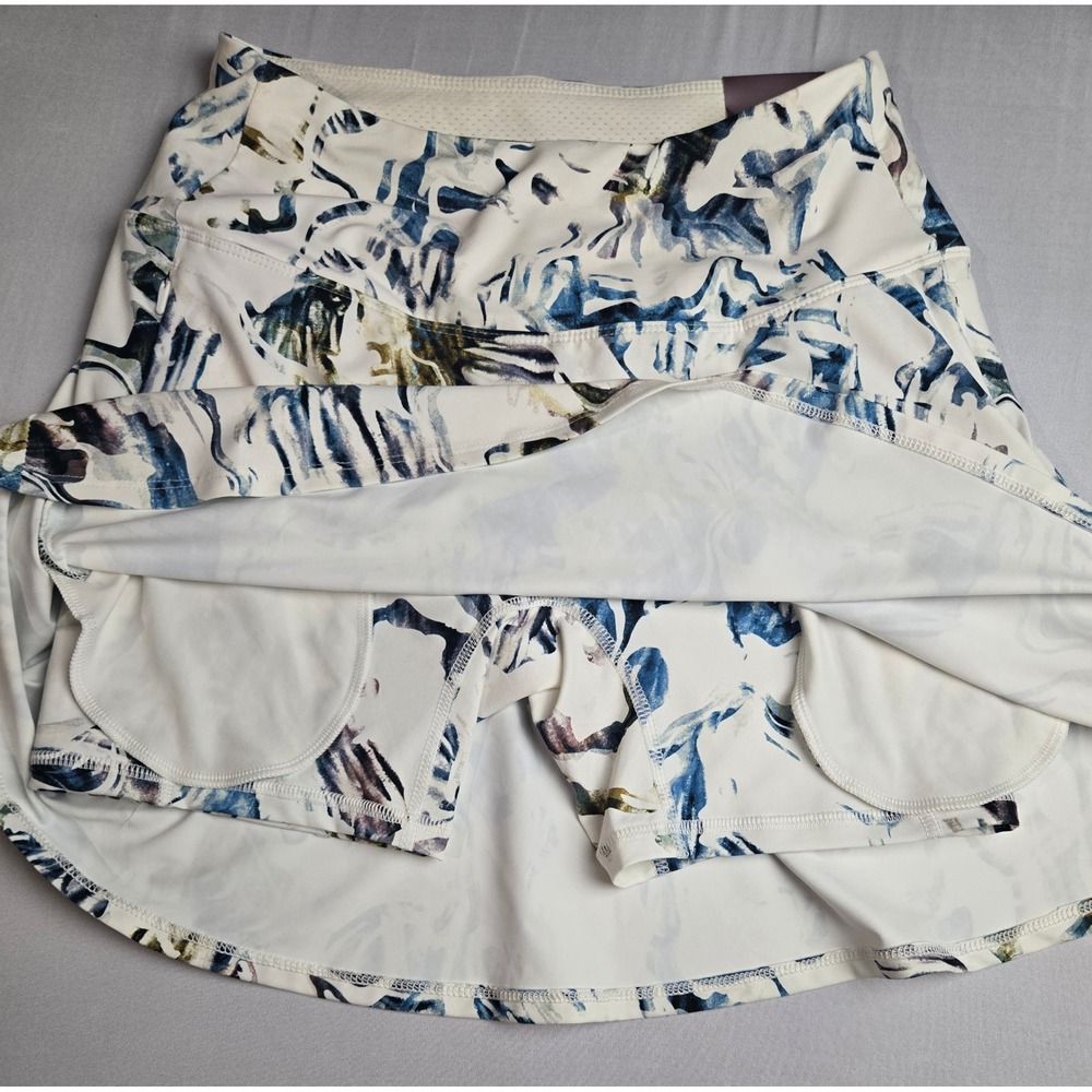 Calia Golf Eagle Skort Womens Small Blue White Marble Abstract Print 15 Inch NWT - Picture 7 of 7